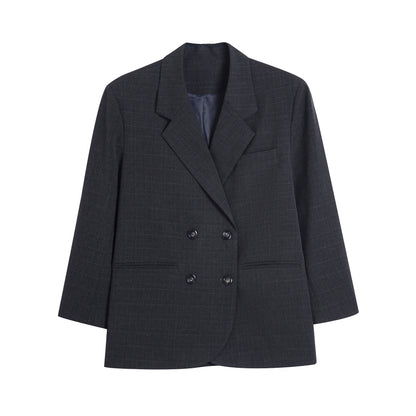 Original design casual check suit jacket