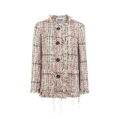 Lady Small Fragrance Wind Raw Fringe Jacket