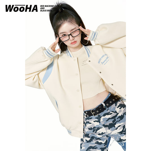 American baseball jersey loose autumn and winter jacket