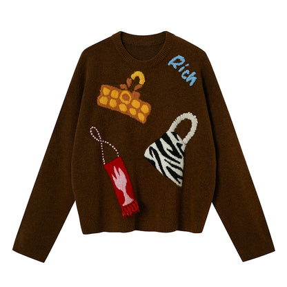 HAND EMBROIDERED KNITTED SWEATER