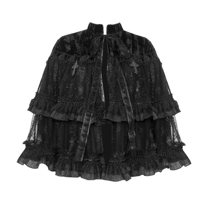 Misty classical gothic heavy industry design sense lace dark velvet