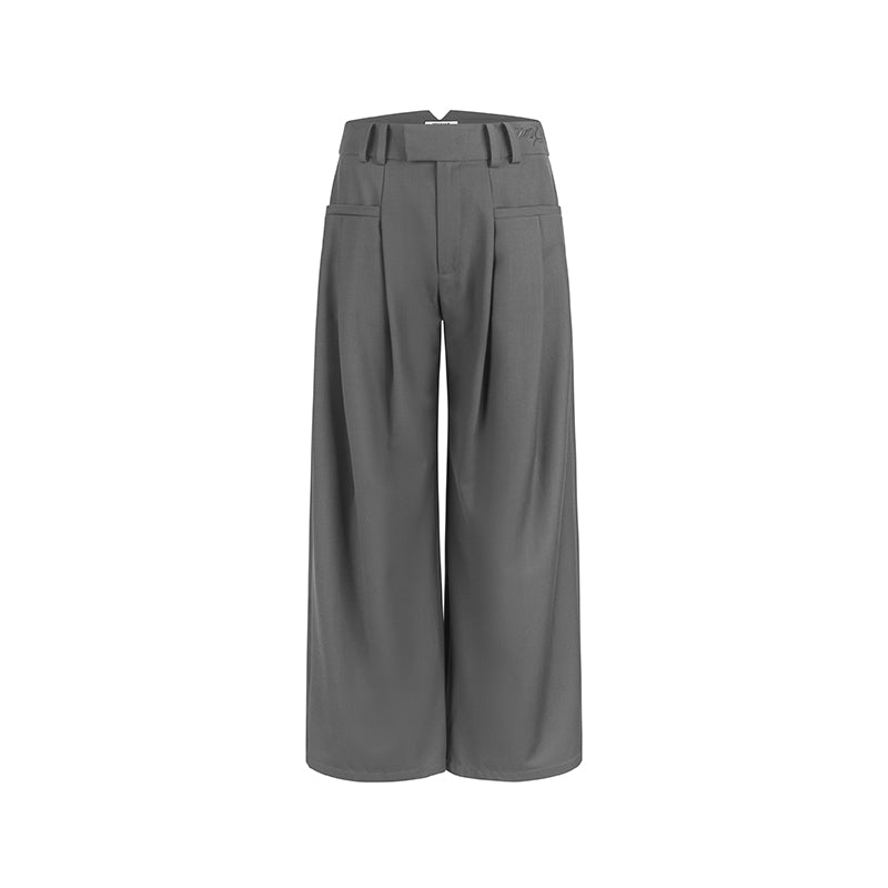 Casual Pants Simple Cool Loose and Versatile Long Wide-leg Suit Pants