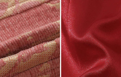 Renaissance Vintage Red Herringbone Corset Engagement Gown