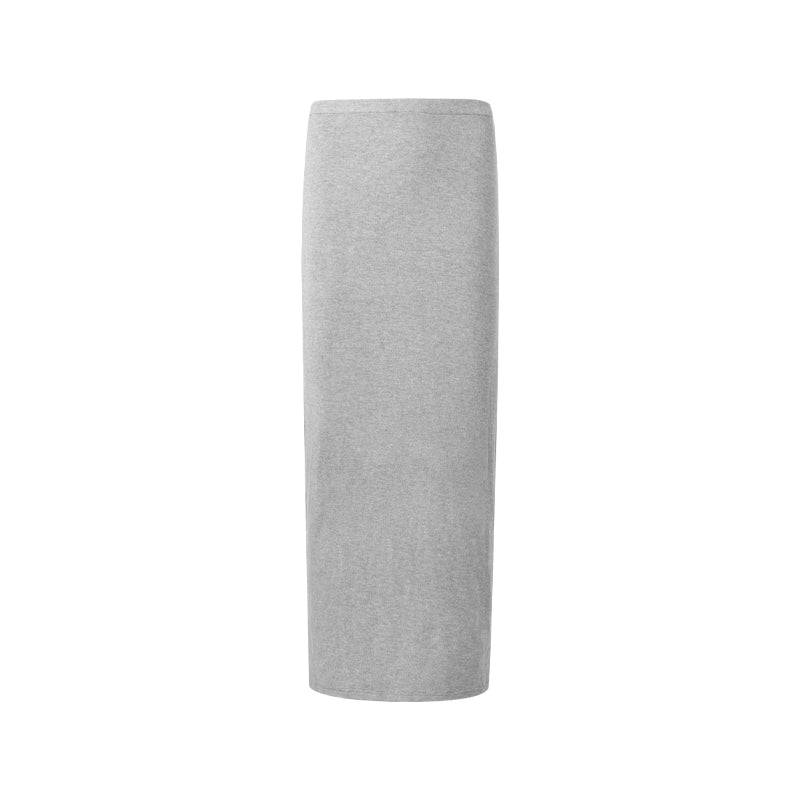 Women's Elastic Waist Draped Knit Maxi Skirt
