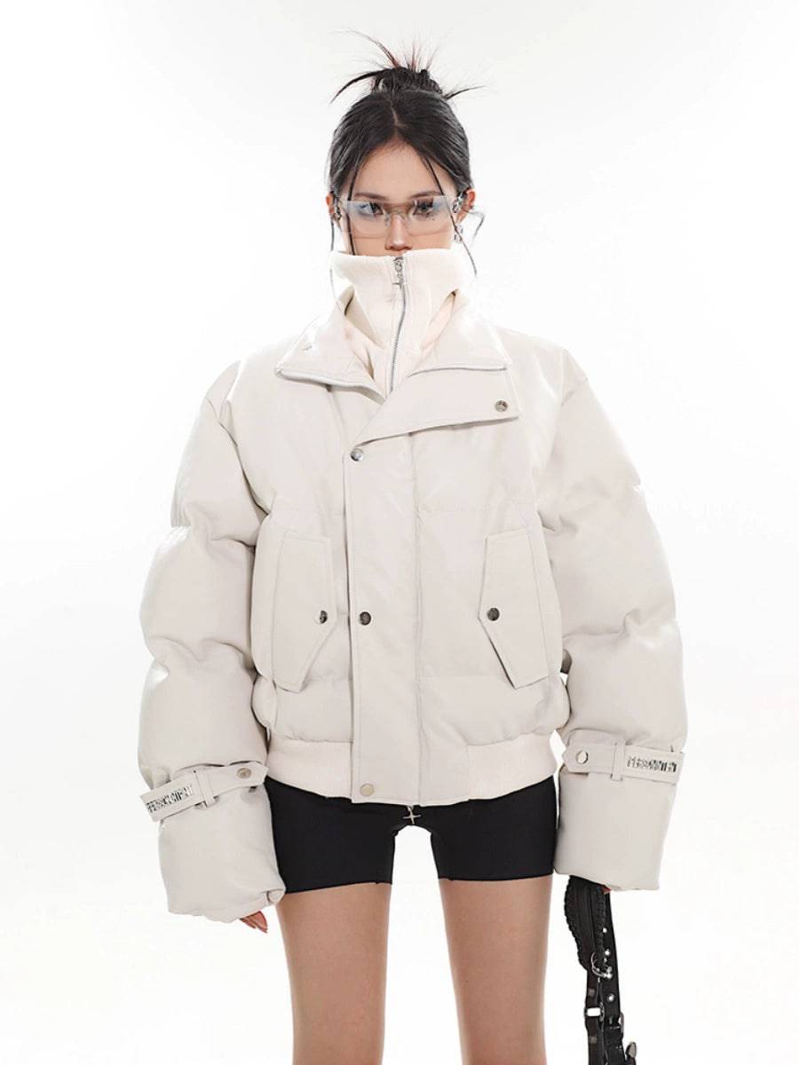 Women's Two-Tone Metallic Winter Jacket